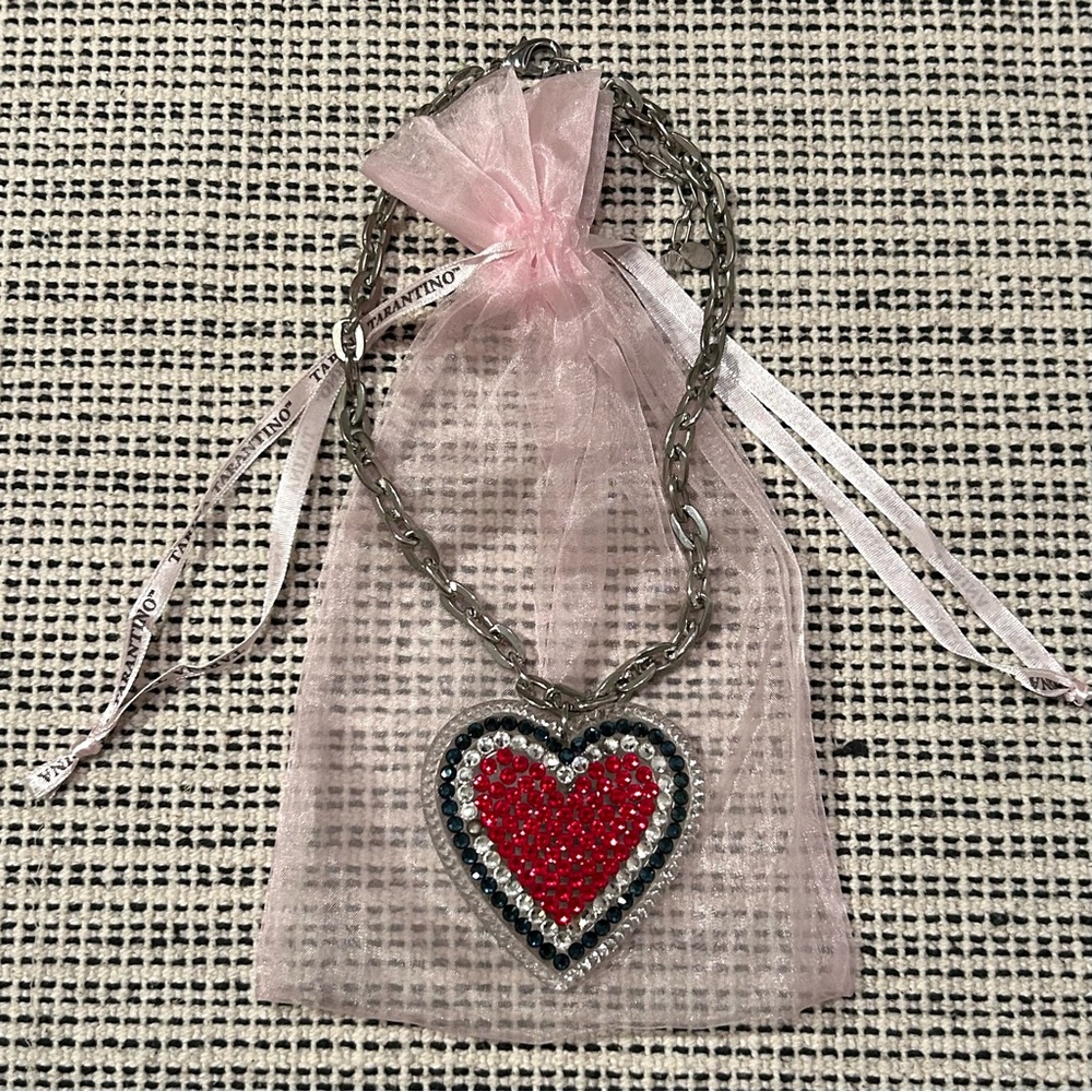 Tarina Tarantino huge love necklace